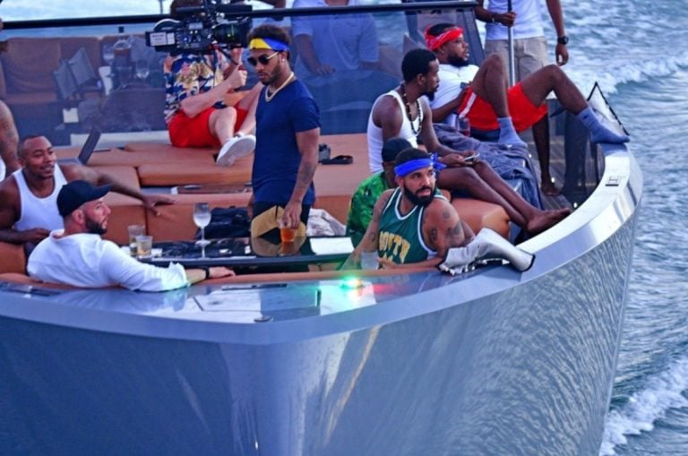 drake music video on yacht