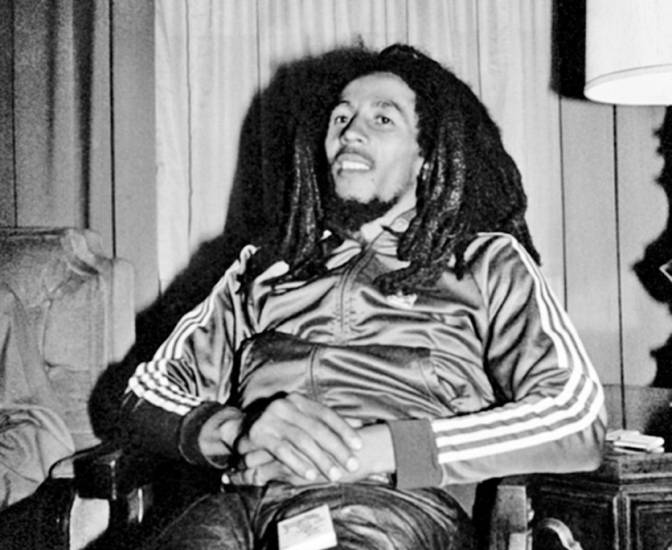 bob marley wearing adidas