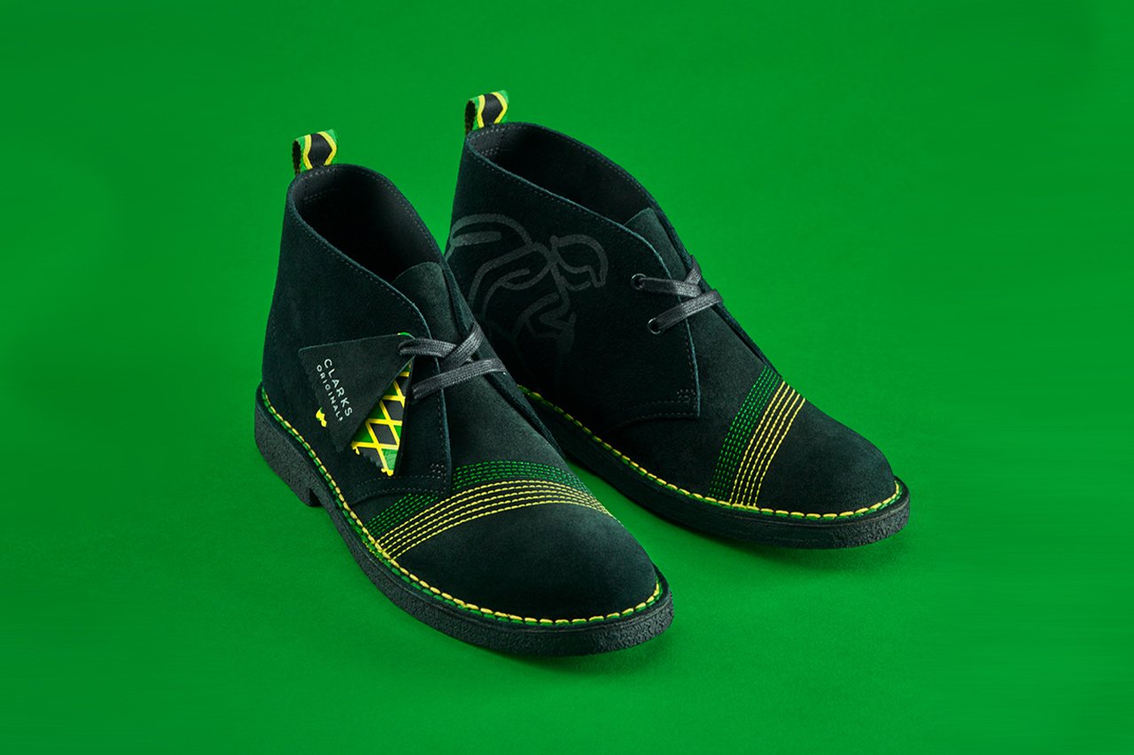 clarks british flag shoes