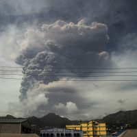 The La Soufriere volcano