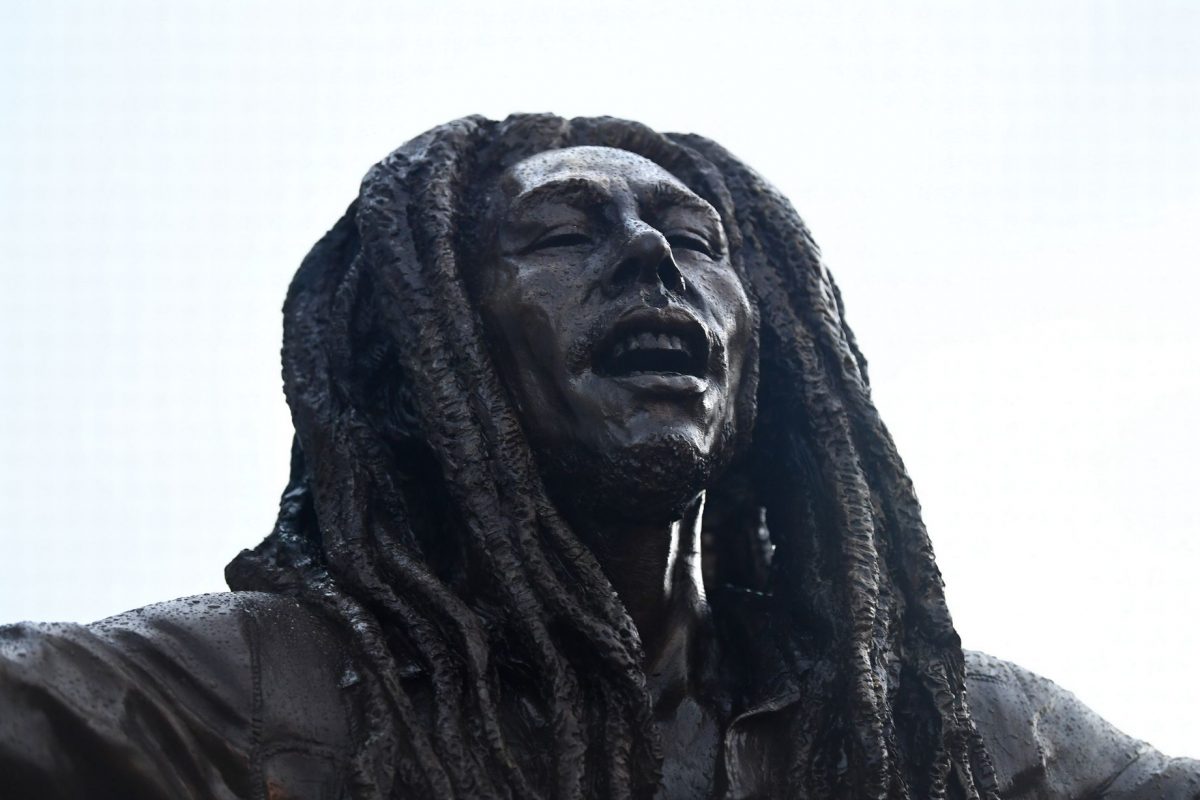 Bob Marley statue by Andy Edwardsunveiled on the Baltic Creative PlinthJamaica Streetby Liverpool