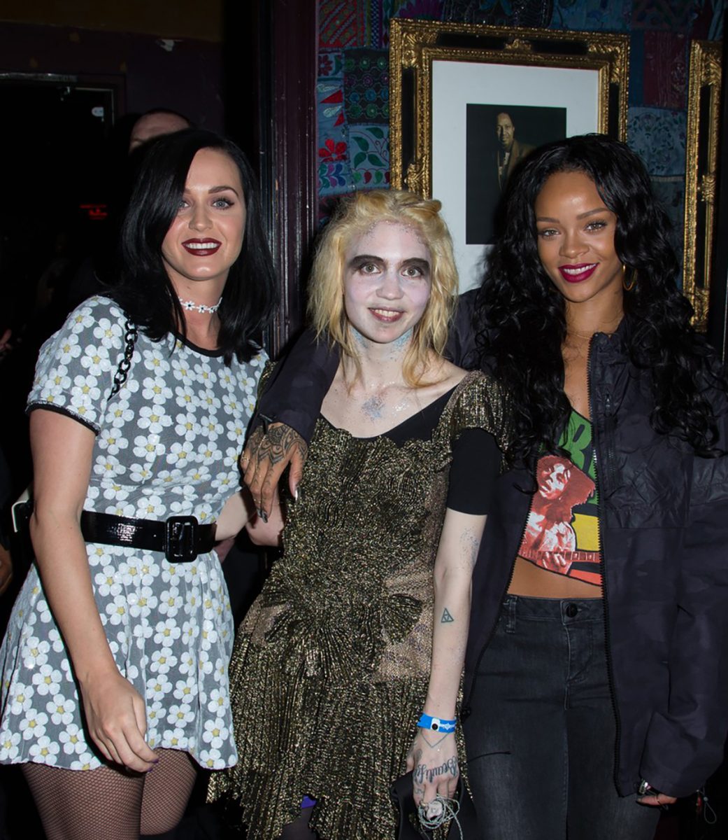 katy perry rihanna grimes