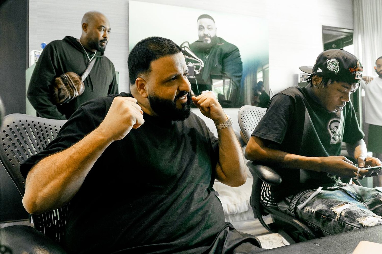 DJ Khaled joined the Supreme gang with this new matte black number. - 23  - Capital XTRA