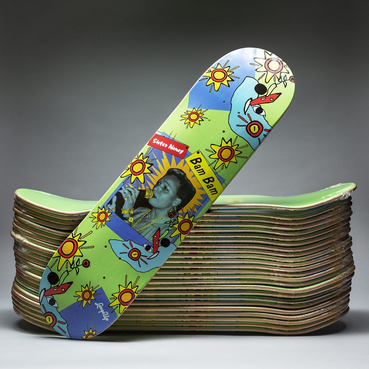 Sister-Nancy-Bam-Bam-skateboard-stack Sister-Nancy-Bam-Bam-skateboard-stack