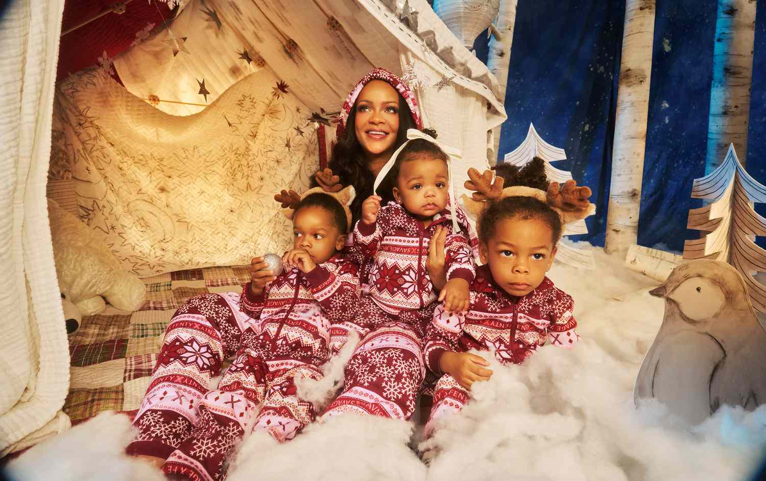 Rihanna Stars With RZA, Riot and Rocki in New Savage X Fenty Holiday ...