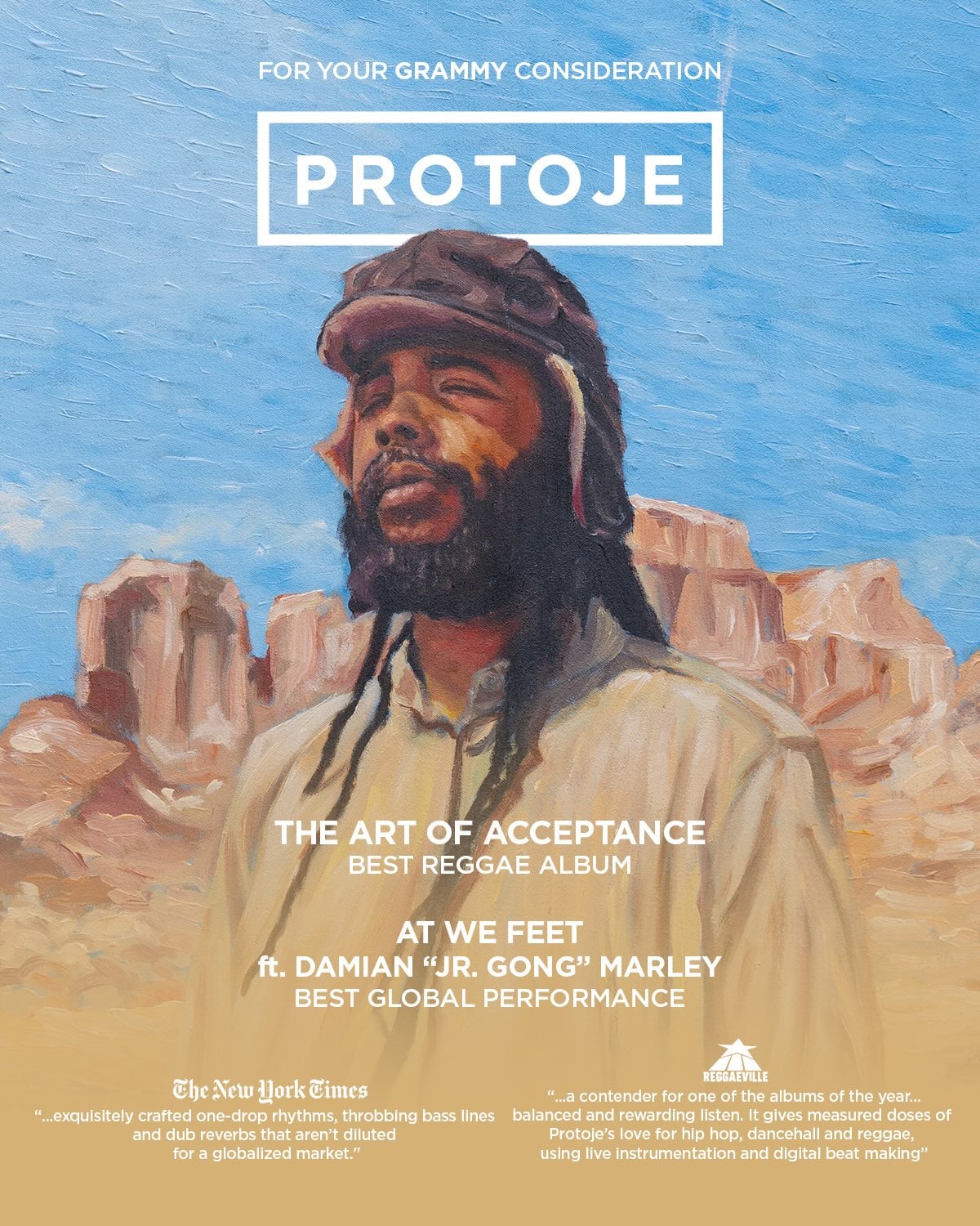 Protoje Campaigns for Grammy Nods for ‘The Art Of Acceptance’ and ‘At We Feet’
